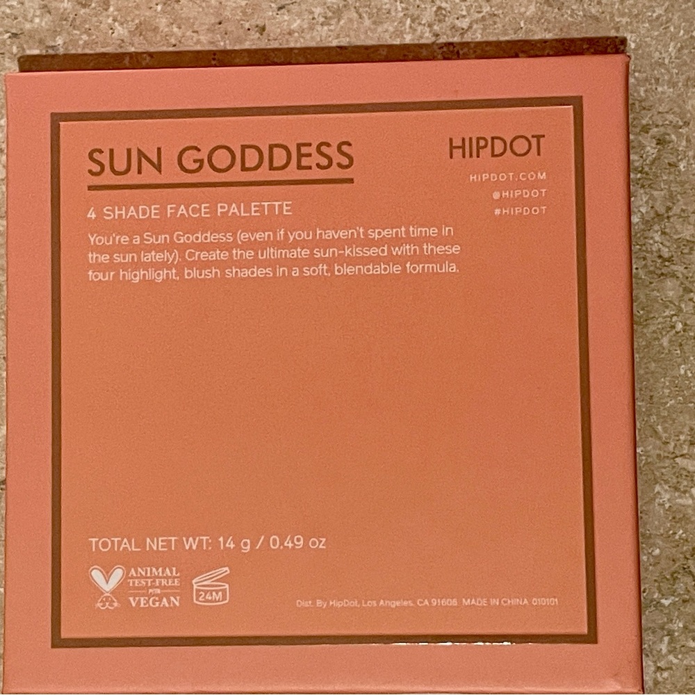 NWT Hip Dot Sun Goddess 4 Shade Face Pallette - Picture 7 of 7